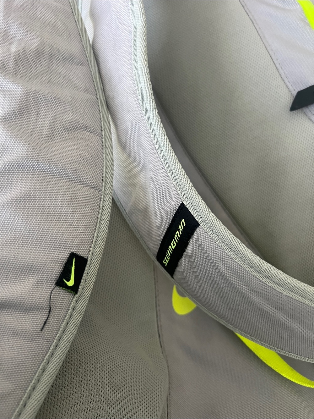 Nike Swingman Men’s Backpack in Neon Yellow and Light Gray (Baseball) - Picture 11 of 14